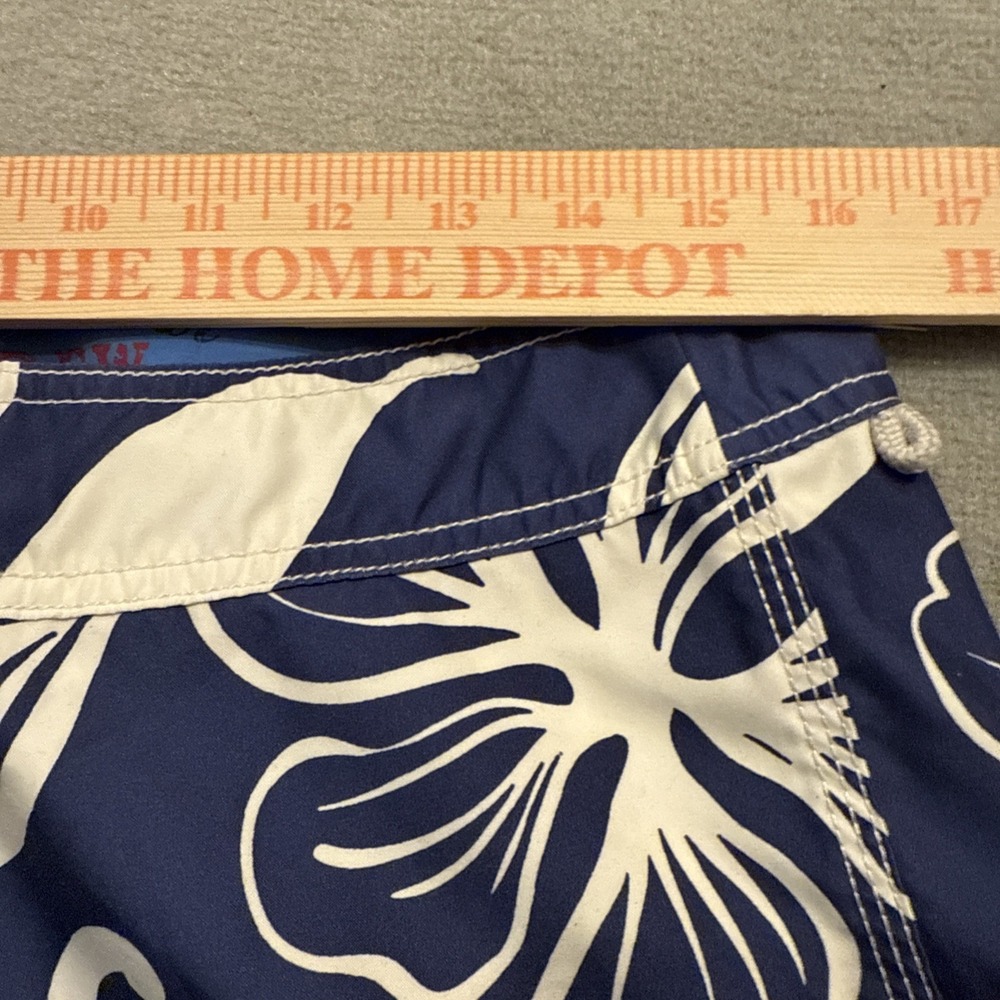 J. Crew Original Swimwear Floral Trunks Mens Size 32 Hawaiian Cruise Tropical - Picture 7 of 11